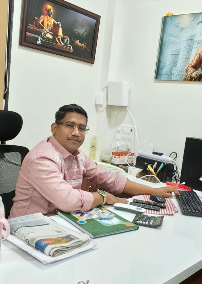 Atul Kaje at his office in Amravati